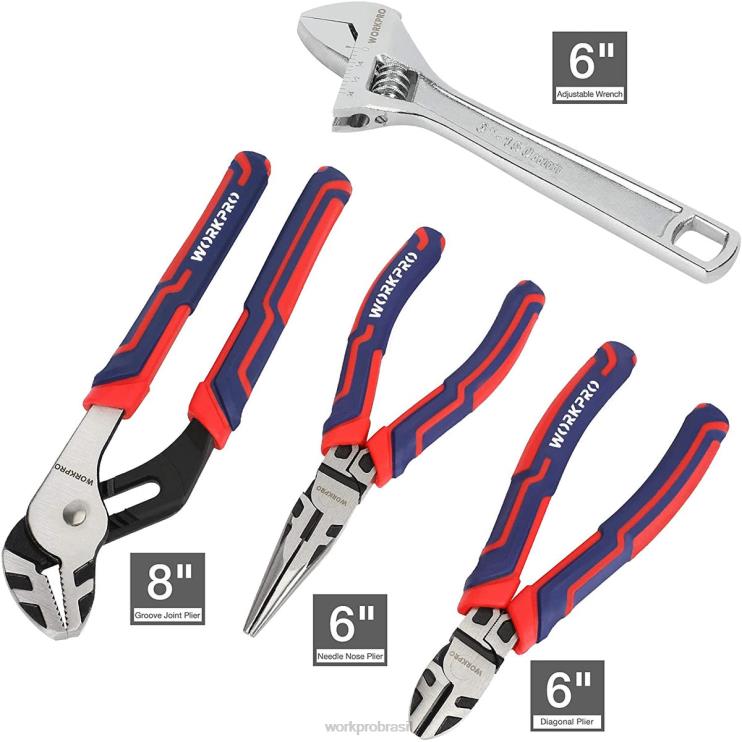 WORKPROConjunto de ferramentas mecânicas de 87 peças, kit de ferramentas manuais com caixa de ferramentas de armazenamento XZXLF305 ferramenta
