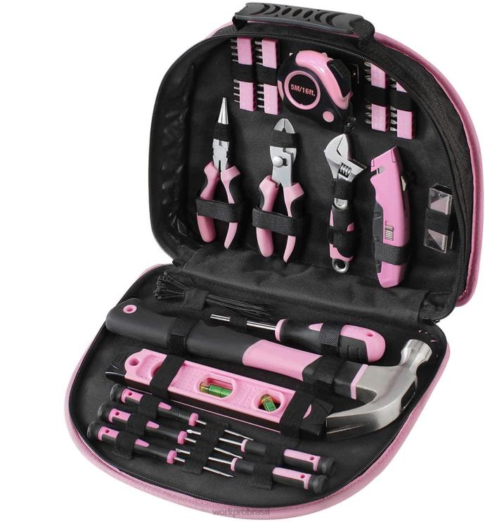 WORKPROKit de ferramentas de 103 peças com bolsa redonda de fácil transporte, perfeito para manutenção doméstica diy XZXLF248 ferramenta