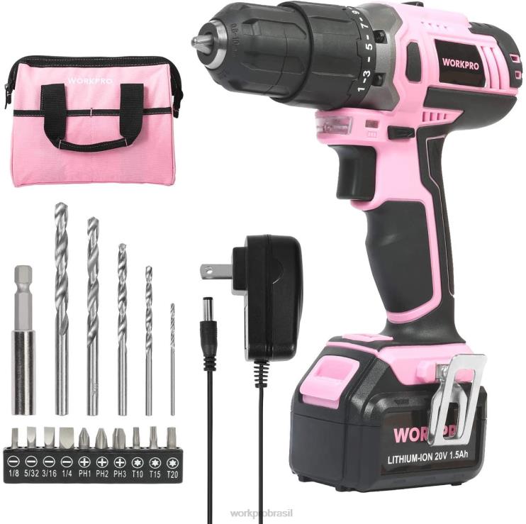 WORKPROconjunto de chave de fenda de íon de lítio 20v sem fio XZXLF262 ferramenta